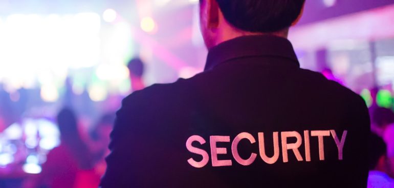 Security Guard protecting an event